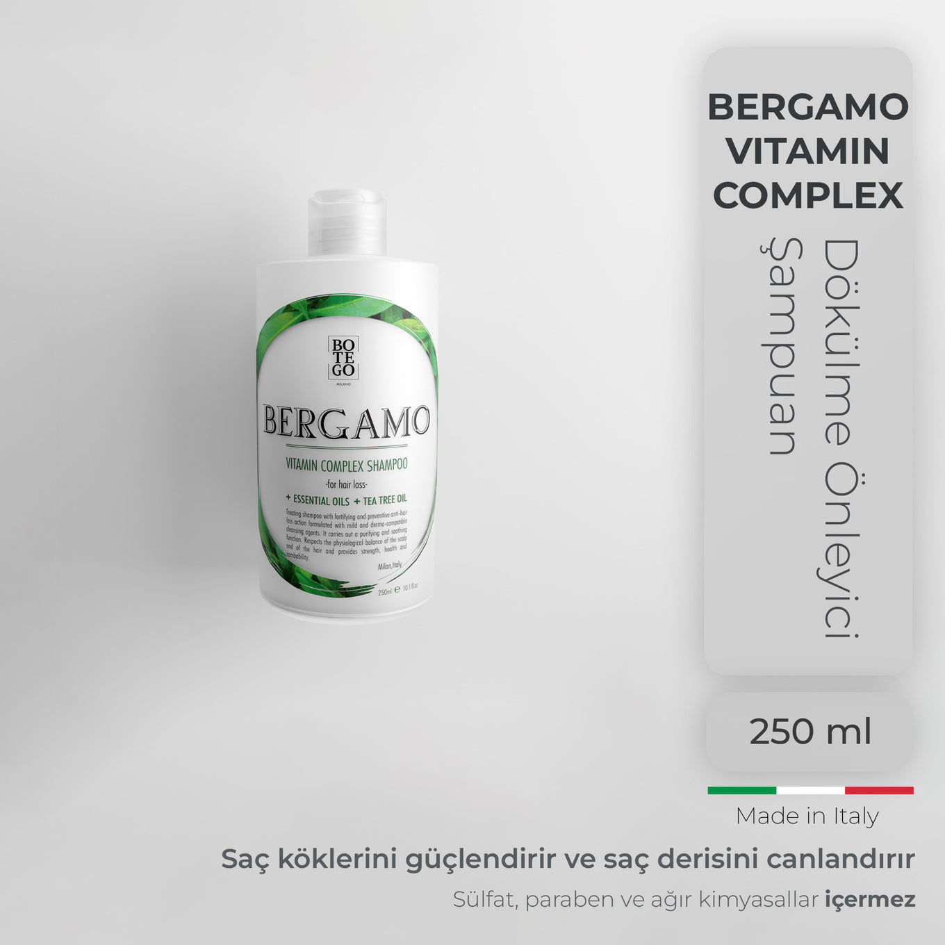 Bergamo Vitamin Complex Dökülme Şampuanı | Botego Milano