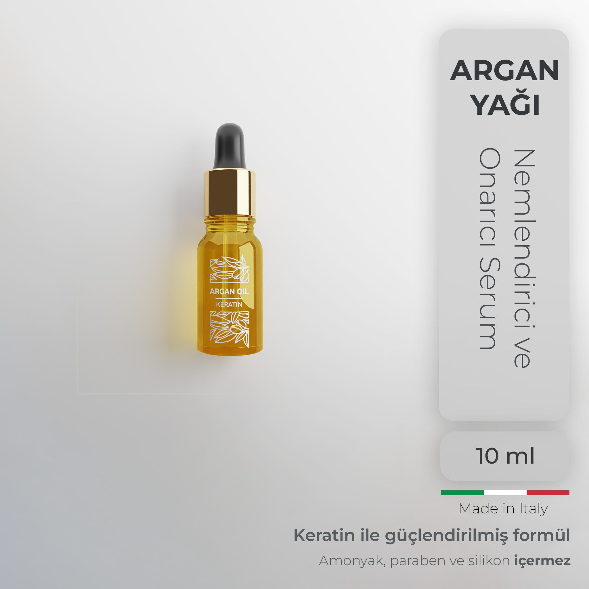 Argan Yağı, Keratin Nemlendirici ve Onarıcı Saç Bakım Serumu