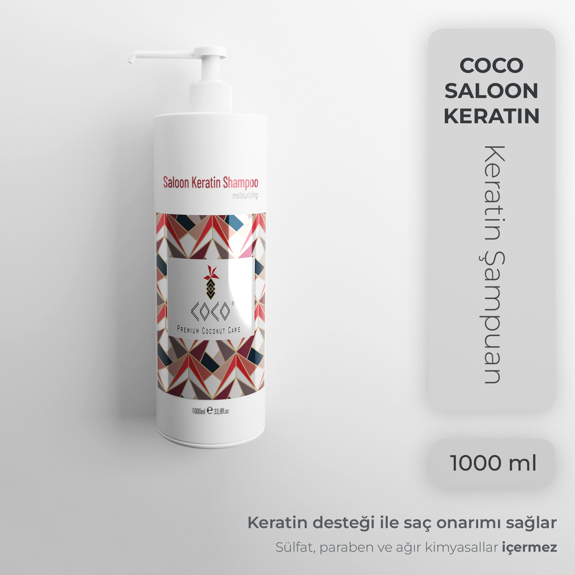 Coco Saloon Keratin Şampuan | Onarıcı ve Nemlendirici