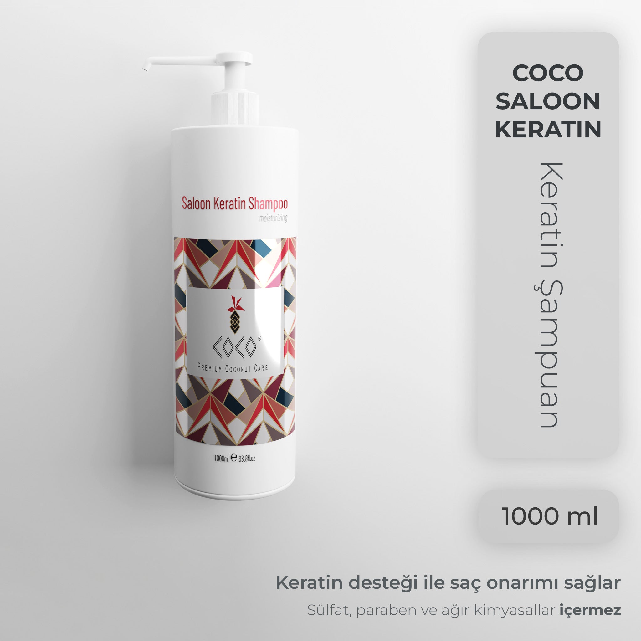 Coco Saloon Keratin Şampuan | Onarıcı ve Nemlendirici
