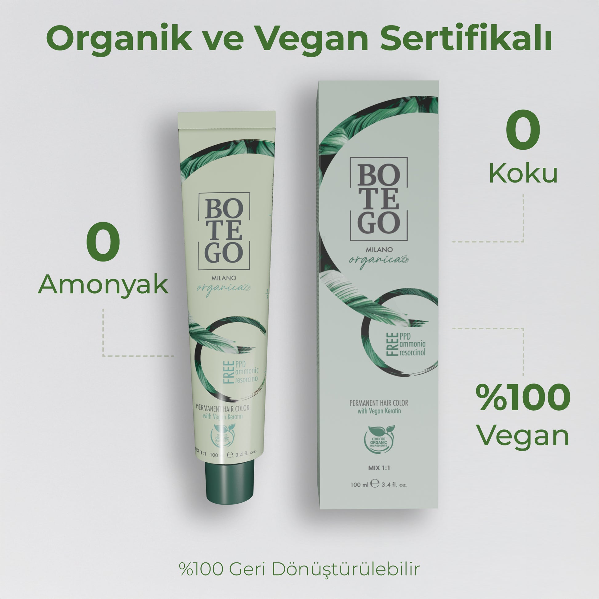 Organica Krem Organik Saç Boyası 5.89 Sütlü Kahve