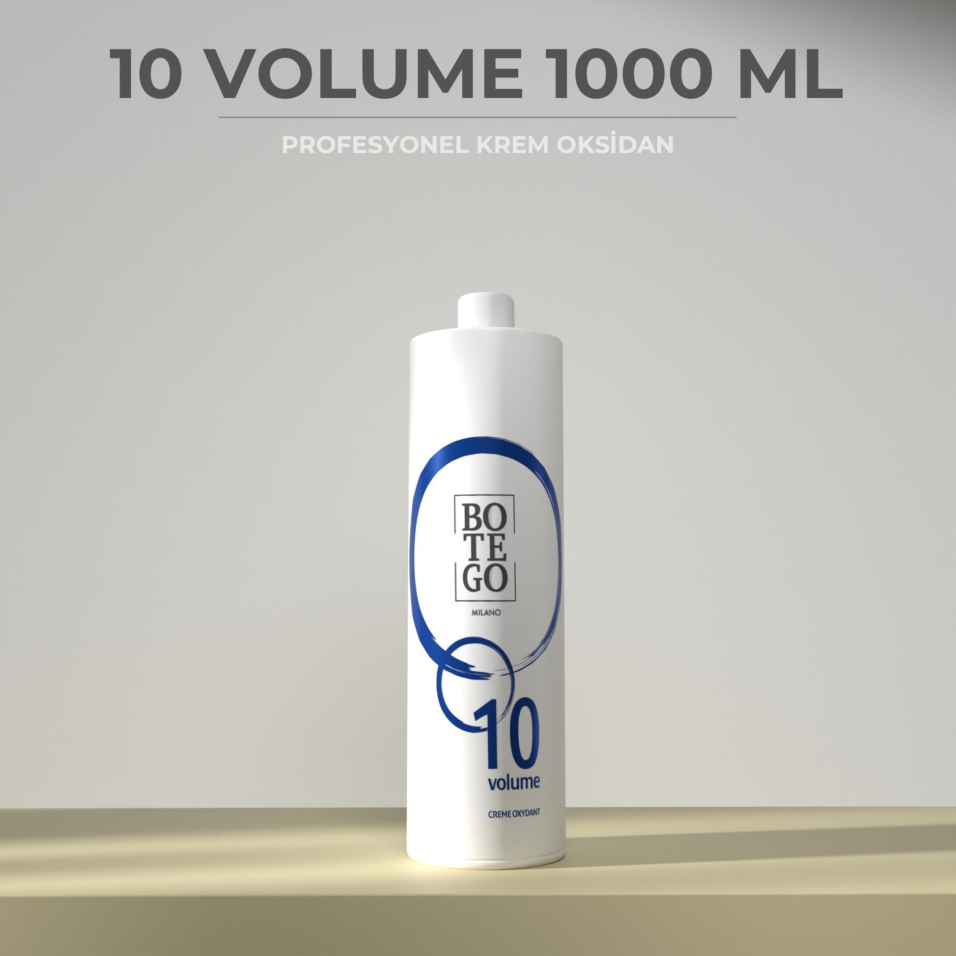 Profesyonel Krem Oksidan 3% | 10 Volume 1000 ml Botego Milano | Saç Boyası, Şampuan, Keratin ve Organik Bakım Ürünleri