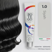 Profesyonel Krem Saç Boyası - 1.0 Siyah 100 ml