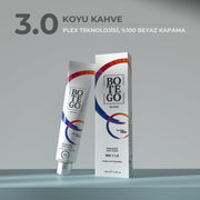 Profesyonel Krem Saç Boyası - 3.0 Koyu Kahve 100 ml Botego Milano | Saç Boyası, Şampuan, Keratin ve Organik Bakım Ürünleri