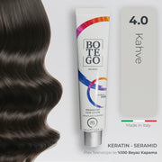 Profesyonel Krem Saç Boyası 4.0 Kahve | Botego Milano