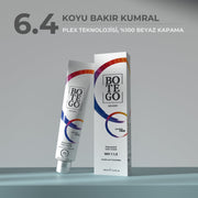 Profesyonel Krem Saç Boyası - 6.4 Koyu Bakır Kumral 100 ml Botego Milano | Saç Boyası, Şampuan, Keratin ve Organik Bakım Ürünleri