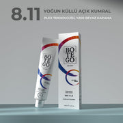 Profesyonel Krem Saç Boyası - 8.11 Yoğun Küllü Açık Kumral 100 ml Botego Milano | Saç Boyası, Şampuan, Keratin ve Organik Bakım Ürünleri