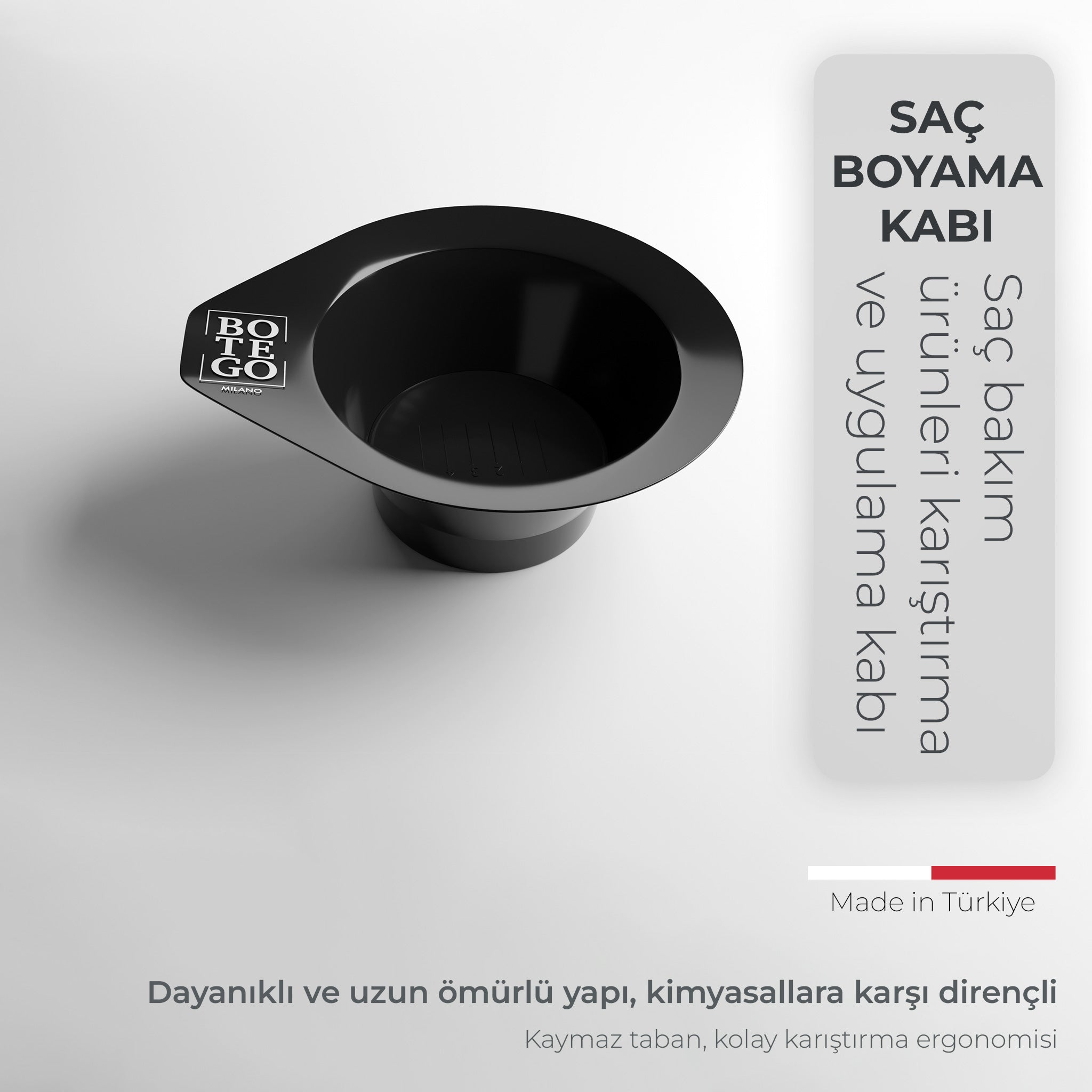 Botego Milano saç bakım ürünleri karıştırma kabı