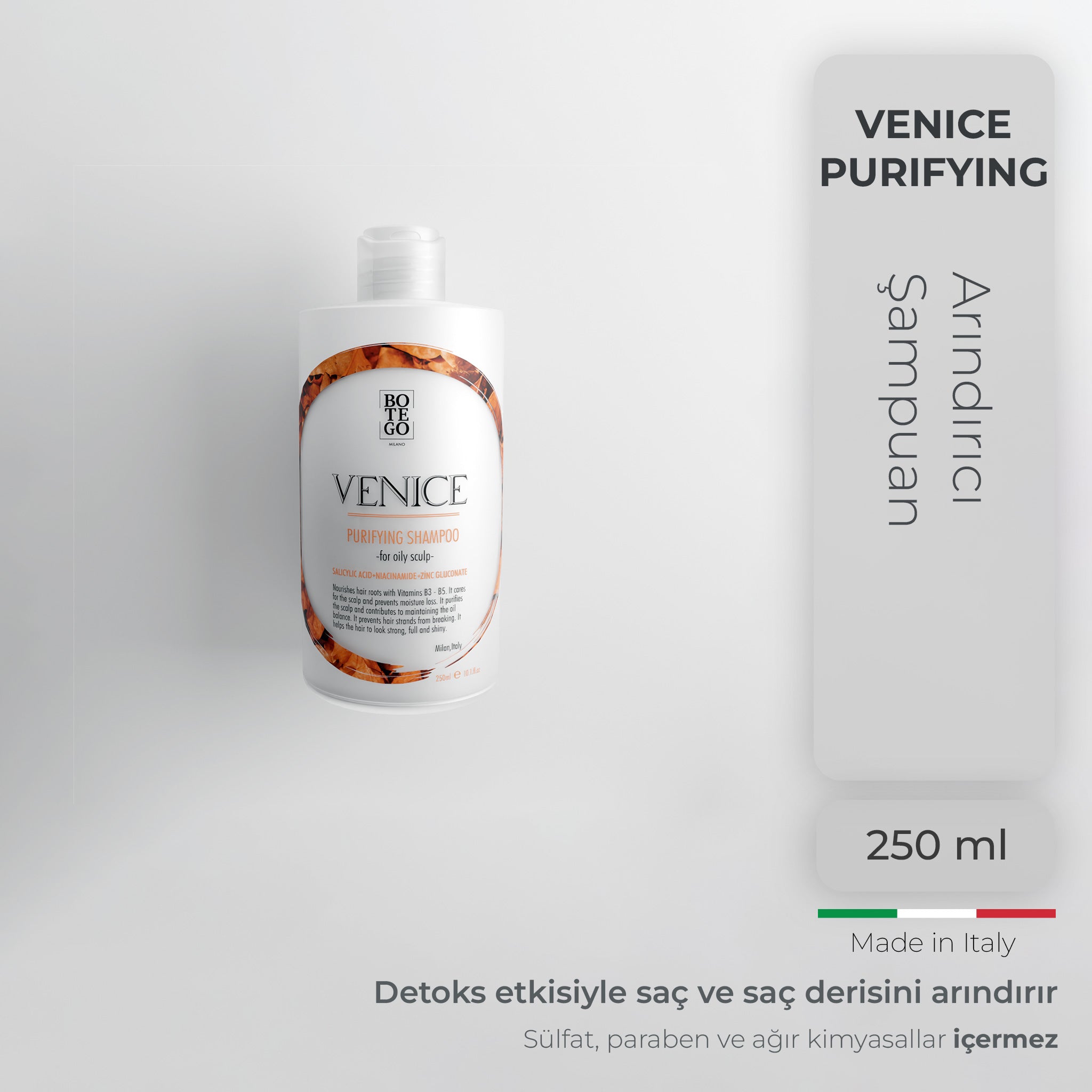 Venice Purifying Arındırıcı Şampuan | Detoks Etkili Temizlik