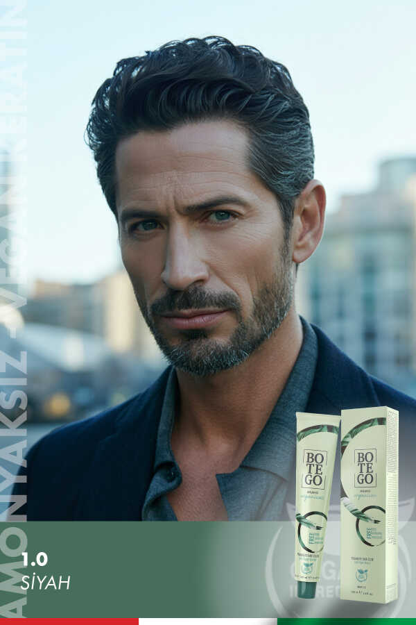Organica Men Organik Erkek Saç Boyası - 1.0 Siyah 100 ml - 1