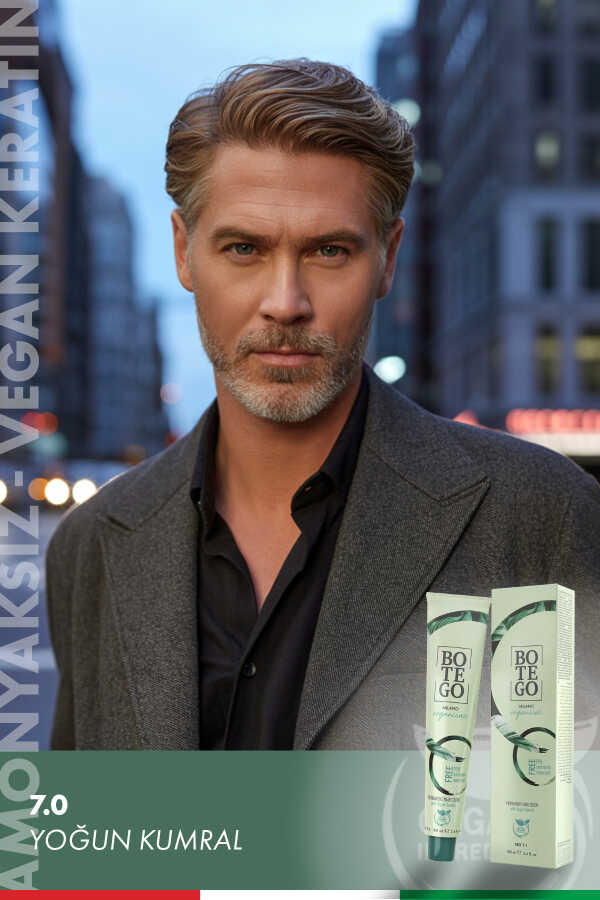 Organica Men Organik Erkek Saç Boyası - 7.0 Yoğun Kumral 100 ml - 1