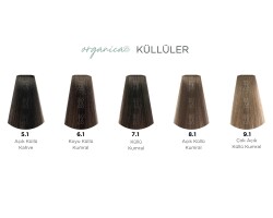 Organica Krem Organik Saç Boyası - 5.1 Açık Küllü Kahve 100 ml - 4