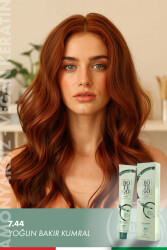 Organica Krem Organik Saç Boyası - 7.44 Yoğun Bakır Kumral 100 ml 