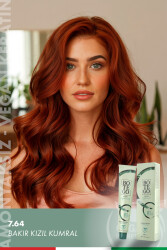 Organica Krem Organik Saç Boyası - 7.64 Bakır Kızıl Kumral 100 ml - 1