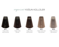 Organica Krem Organik Saç Boyası - 8.11 Yoğun Küllü Açık Kumral 100 ml - 3