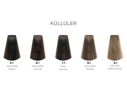 Profesyonel Krem Saç Boyası - 5.1 Açık Küllü Kahve 100 ml - 4