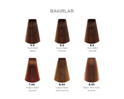 Profesyonel Krem Saç Boyası - 5.4 Açık Bakır Kahve 100 ml - 4