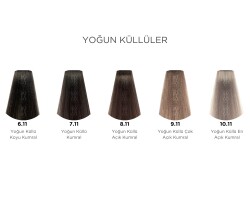 Profesyonel Krem Saç Boyası - 7.11 Yoğun Küllü Kumral 100 ml - 4