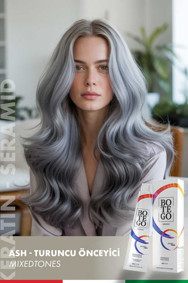 Profesyonel Krem Saç Boyası - Ash (Turuncu Önleyici) 100 ml - 1